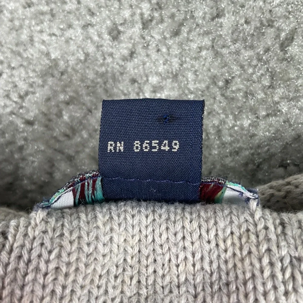 Tommy Bahama Mens V-Neck Cable Knit Sweater Vest Gray RN‎ 86549 Large